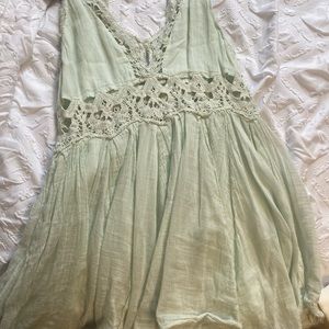 LIGHT GREEN FREE PEOPLE DRESS